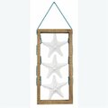Youngs Wood Framed Starfish Tabletop & Wall Decor 62240